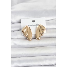 316L Çelik Gold Renk Vintage Kadın Küpe TJ-BKP11808