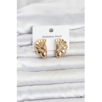 316L Çelik Gold Renk Vintage Model Kadın Küpe TJ-BKP11813