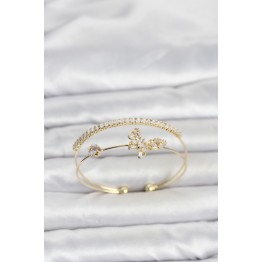 Pirinç Gold Renk Model Kadın Bileklik TJ-BB8505