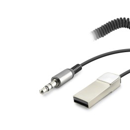 Aux Bluetooth Ses Alıcı Adaptör Dahili Kablolu Handsfree 3.5Mm - Siyah HD9005