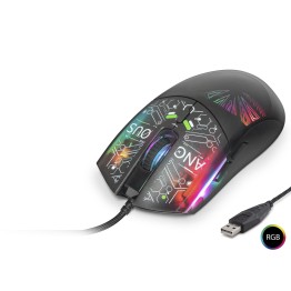 Mouse 7200 Dpi Rgb Soyut Art Desenli - Siyah G306C