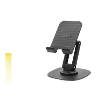 Ayarlanabilir Katlanabilir Telefon Standı 360 Derece Döner Siyah HDX8024