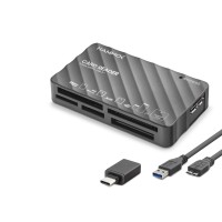 Usb Type-c 3.1 Gen1 All İn One Kart Okuyucu Cf Sd Microsd Ms Xd 5 Gbps Siyah HDX7064