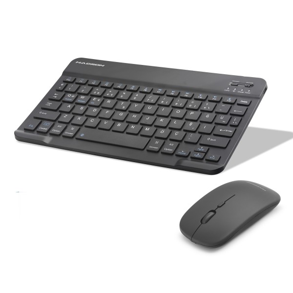 Kablosuz Bluetooth Smart Klavye Ve Mouse Seti - Siyah HDX2508