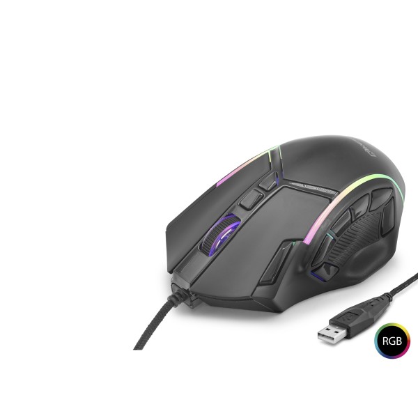 Mouse 12800 Dpi 12 Tuş Makro 1000Hz Rgb - Siyah X15