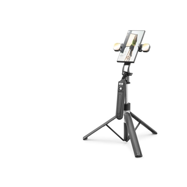 Quadrupod Telefon Standı Ve Selfie Çubuğu Çift Led Bluetooth Kumandalı 170 Cm Siyah ND1030