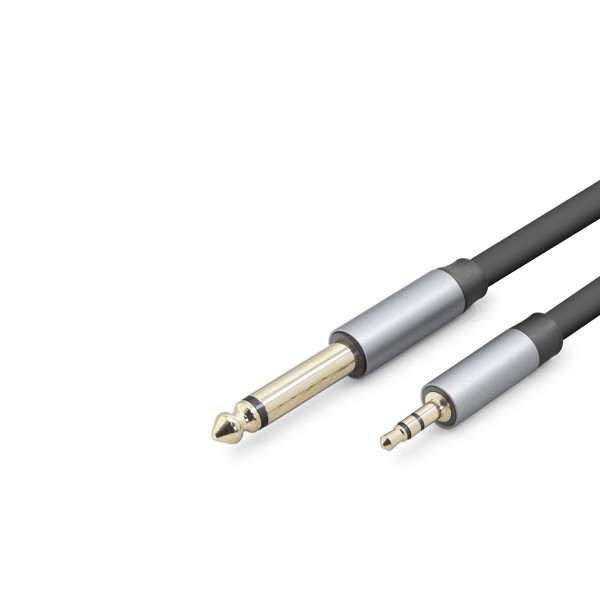 3.5Mm To 6.35Mm Gitar Kablosu 5 M - Siyah HDX1081