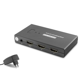 Hdmi Usb Kvm Switch 2 Port Hdmi 4 Port Usb Dahili Kablolu - Siyah HDX1373