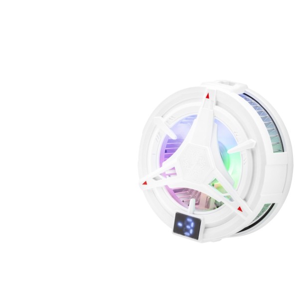 Telefon Soğutucu Fan Manyetik Isı Göstergeli Rgb - Beyaz HDX4380