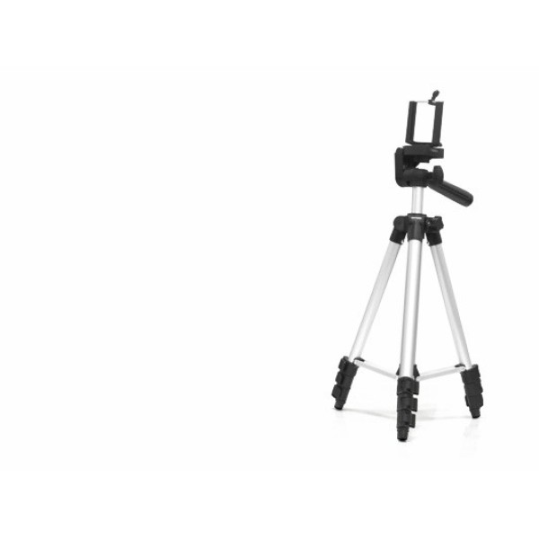 Telefon Tripodu Ayarlanabilir Başlıklı 100 Cm - Gümüş HDX3110