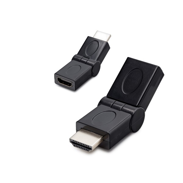Hdmi Erkek Dişi Mafsallı Adaptör - Siyah HDX1257