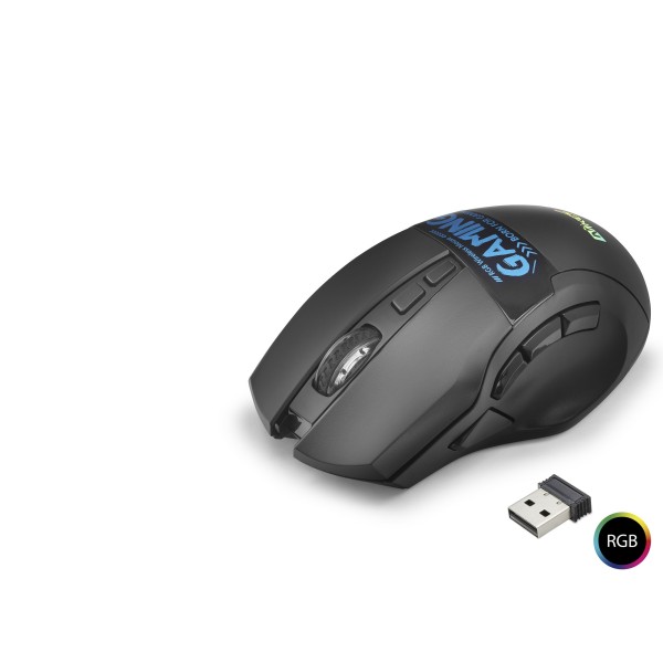 Dual Mode Kablosuz Mouse 2400 Dpi 9 Tuş 500Hz Rgb - Siyah W10