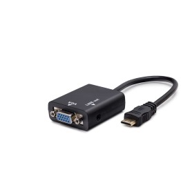 Mini Hdmi To Vga Ses Çıkışlı Görüntü Dönüştürücü - Siyah HDX7762