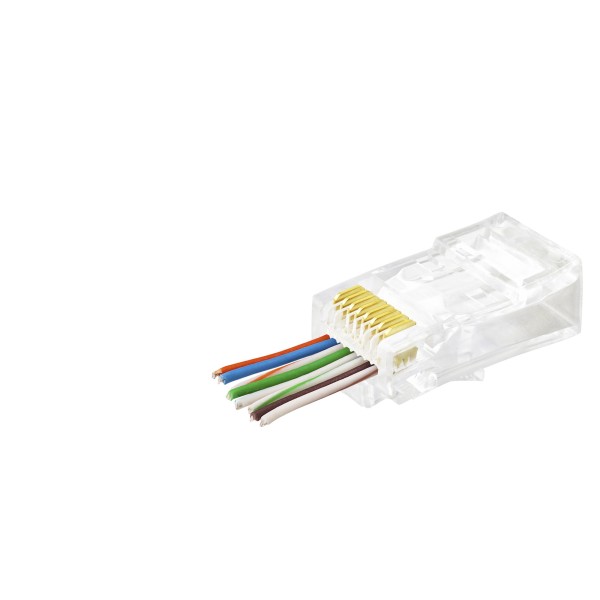 Cat6 Ez Rj45 Konnektör 100 Adet Paket - Şeffaf APXRJ45