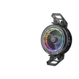 Klipsli Telefon Soğutucu Fan Rgb Isı Göstergeli Siyah TH29