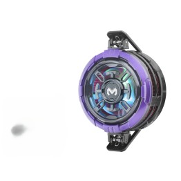 Manyetik Klipsli Telefon Soğutucu Fan Rgb Mor Siyah CX08AI