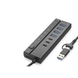 Usb Type-C 3.2 Gen1 Hub Anahtarlı 8 Port 5 Gbps Siyah HDX7062
