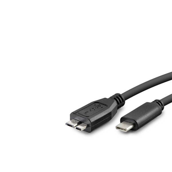 Type-C To Micro-B 3.0 Kablosu 60 Cm - Siyah HDX1062