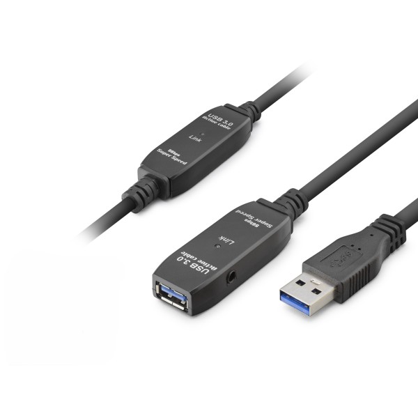 Usb 3.0 Active Repeater Uzatma Kablosu 10 M Siyah HDX7562