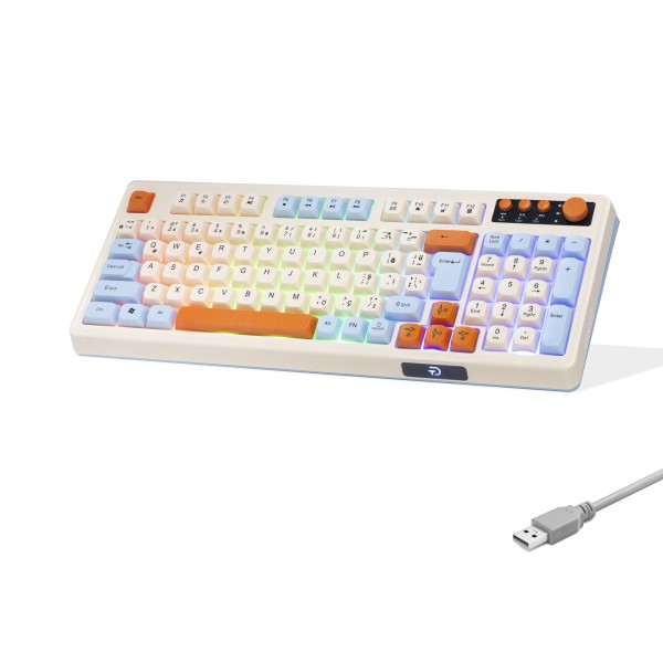 Multimedya Klavye Rgb 104 Tuş Beyaz G519X