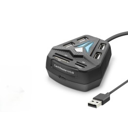Usb Hub Kart Okuyucu 8 Port Siyah A068B