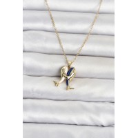 316L Çelik Zincir Gold Renk Model Kadın Kolye TJ-BKO11094