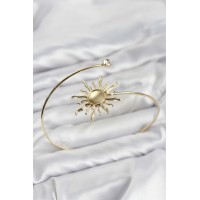 Pazu Bileklik Gold Renk Pirinç Güneş Model TJ-BB8568