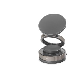 Magsafe Uyumlu Manyetik Vantuzlu 360° Döner Araç Içi Telefon Tutucu Abs - Siyah HDX8026