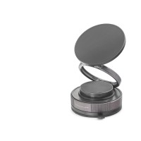 Magsafe Uyumlu Manyetik Vantuzlu 360° Döner Araç Içi Telefon Tutucu Metal - Siyah HDX8027