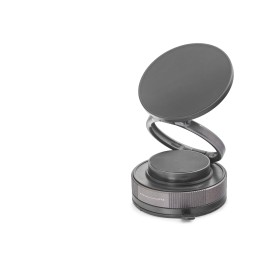 Magsafe Uyumlu Manyetik Vantuzlu 360° Döner Araç Içi Telefon Tutucu Metal - Siyah HDX8027