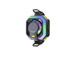 Manyetik Telefon Soğutucu Fan Rgb Isı Göstergeli Siyah JS86