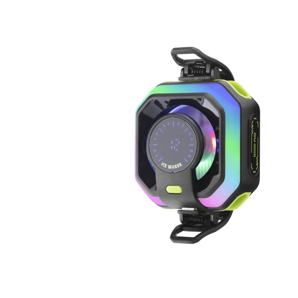 Manyetik Telefon Soğutucu Fan Rgb Isı Göstergeli Siyah JS86
