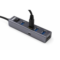 Usb Type-c 3.1 Gen1 Hub 4 Port 5 Gbps Gri TU360