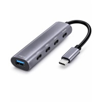Type-C Hub Pd Usb 3.0 Usb-C 5 Port 60W Gri HDX7895