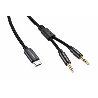 Type-c 3.5 Mm Çift Çıkışlı Ses Kablosu 1.15 M GJ036