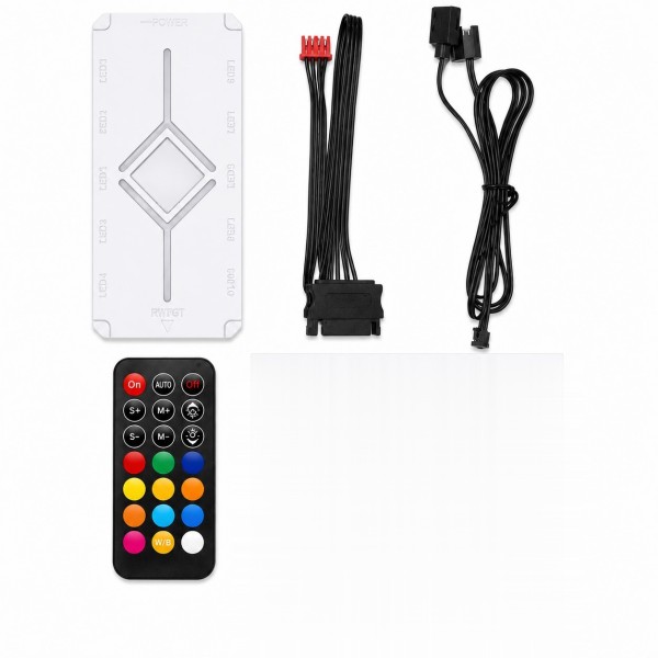 Argb Fan Ve Led Kontrolcü Hub Seti Uzaktan Kumandalı Beyaz ND2816W