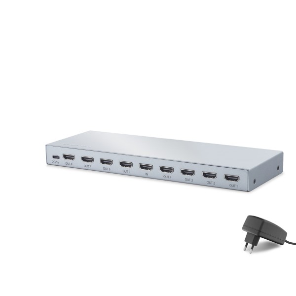 Hdmi Splitter 4K 1 In 8 Out Gri HDX1430