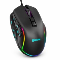 Rgb Mouse 12800 Dpi 10 Tuş Makro 1000Hz Siyah X9