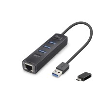 Usb Type-c 3.2 Gen1 Hub Ethernet Gigabit 4 Port Siyah RJ4503