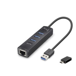Usb Type-c 3.2 Gen1 Hub Ethernet Gigabit 4 Port Siyah RJ4503