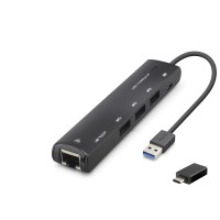 Usb Type-c 3.2 Gen1 Hub Gigabit Lan 4 Port 5 Gbps Siyah HDX7897