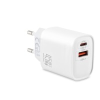 Usb Type-c Çift Çıkışlı Hızlı Şarj Adaptörü 45W Beyaz ND1013