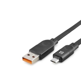 Micro Usb Şarj Ve Data Kablosu 6A 1 M Örgülü Siyah ND1181