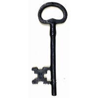 Bilge Anahtar Biblo, 210x66 mm - Büyük Boy, Retro, Vintage, Antika Stil Süs Dekor Aksesuar Anahtarı