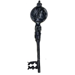 Sezar Figürlü Dekorartif Büyük Anahtar, 270x66 mm - Antik Tarihi Vintage Biblo Süs Anahtarı