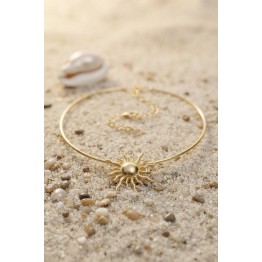 Güneş Model Gold Renk Choker Kadın Kolye TJ-BKO11152