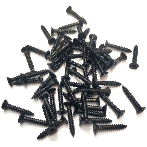 Siyah 1000 Adet Klips Vidası 2,2x13 mm YHB - Konik Başlı Kutu, Sandık, Ayak, Askı, Mini Vida
