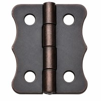 Antik Bakır 100 Adet Papatya Menteşe Düz 40x30 mm - Dekoratif Çerçeve Fener Sandık Kutu Menteşesi