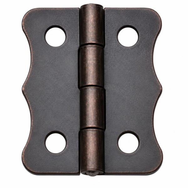 Antik Bakır 100 Adet Papatya Menteşe Düz 40x30 mm - Dekoratif Çerçeve Fener Sandık Kutu Menteşesi