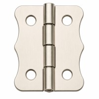 Nikel 100 Adet Papatya Menteşe Düz 40x30 mm - Dekoratif Çerçeve Fener Sandık Kutu Menteşesi